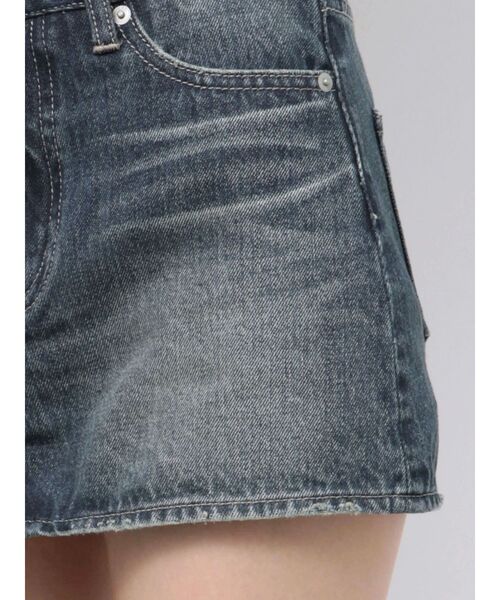 GYDA（ジェイダ）の「Vintageデニムスカートライクショートパンツ（デニムスカート・レディース・ブルー/その他1/ブラック・SMALL/MEDIUM/X-SMALL）」の7枚目の写真