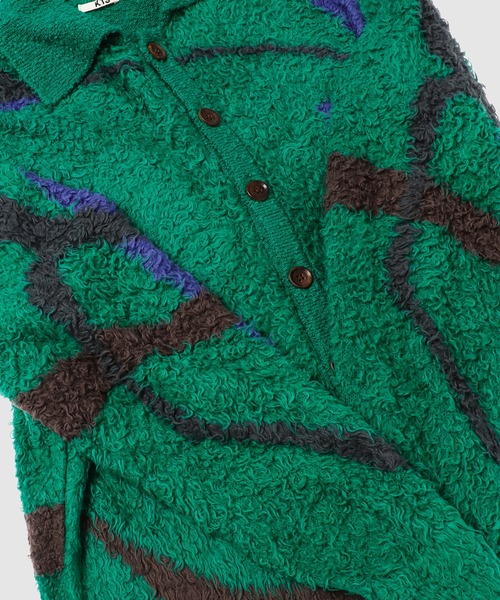 KHOKI PURPOSEカーディガン KHOKI PURPOSEカーディガン KHOKI （コッキ）Vintage-effect sweat