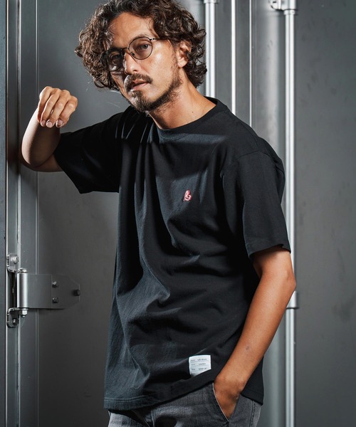 wjk reluxe(ダブルジェーケーリラックス)の「mt9881-heart balloon embroidery short sleeve cut sew Tシャツ(WR25W-32)(Tシャツ/カットソー・メンズ・ホワイト/ブラック/ライトピンク・XL/L/M/S)」の2枚目の写真