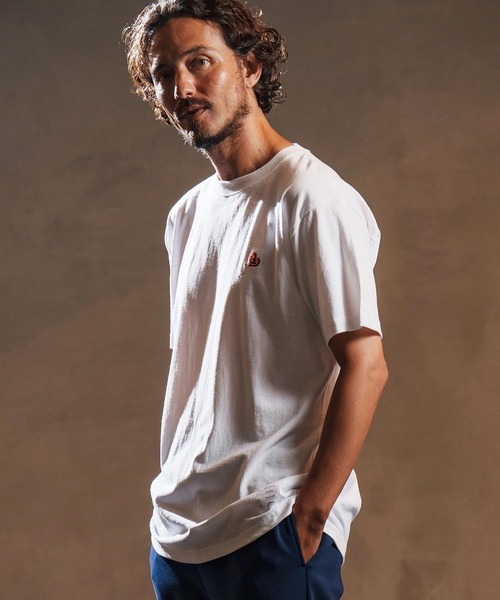 wjk reluxe(ダブルジェーケーリラックス)の「mt9881-heart balloon embroidery short sleeve cut sew Tシャツ(WR25W-32)(Tシャツ/カットソー・メンズ・ホワイト/ブラック/ライトピンク・XL/L/M/S)」の4枚目の写真