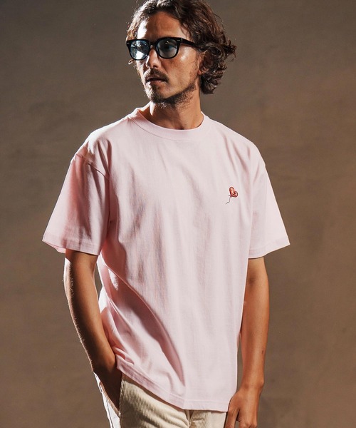wjk reluxe(ダブルジェーケーリラックス)の「mt9881-heart balloon embroidery short sleeve cut sew Tシャツ(WR25W-32)(Tシャツ/カットソー・メンズ・ホワイト/ブラック/ライトピンク・XL/L/M/S)」の12枚目の写真