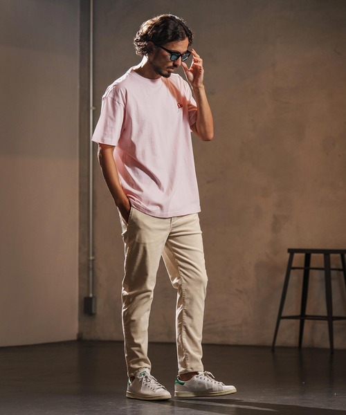 wjk reluxe(ダブルジェーケーリラックス)の「mt9881-heart balloon embroidery short sleeve cut sew Tシャツ(WR25W-32)(Tシャツ/カットソー・メンズ・ホワイト/ブラック/ライトピンク・XL/L/M/S)」の15枚目の写真