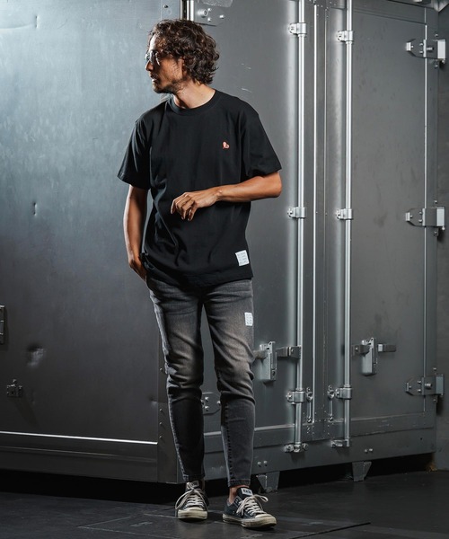 wjk reluxe(ダブルジェーケーリラックス)の「mt9881-heart balloon embroidery short sleeve cut sew Tシャツ(WR25W-32)(Tシャツ/カットソー・メンズ・ホワイト/ブラック/ライトピンク・XL/L/M/S)」の20枚目の写真
