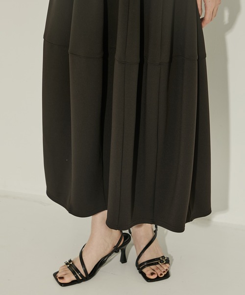 STUDIOUS（ステュディオス）の「【STUDIOUS/ステュディオス】BONDING BALLOON ONEPIECE/バウンディングバルーンワンピース/ノースリーブワンピース/ウォッシャブル（ワンピース・レディース・ブラック/ブラウン・1/2）」の18枚目の写真