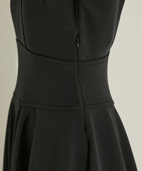 STUDIOUS（ステュディオス）の「【STUDIOUS/ステュディオス】BONDING BALLOON ONEPIECE/バウンディングバルーンワンピース/ノースリーブワンピース/ウォッシャブル（ワンピース・レディース・ブラック/ブラウン・1/2）」の7枚目の写真