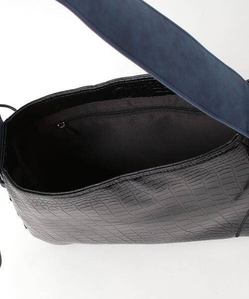VACANCY（ヴァカンシー）の「サイドリボン配色ハンドバッグ（ハンドバッグ・レディース・ブラック/チャコールグレー/イエロー・FREE）」の4枚目の写真