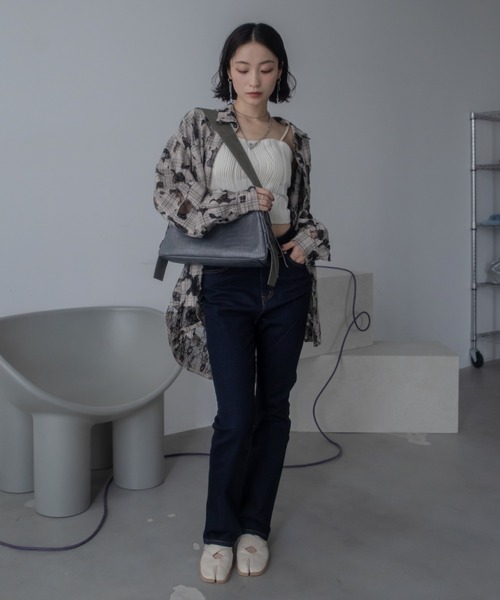 VACANCY（ヴァカンシー）の「サイドリボン配色ハンドバッグ（ハンドバッグ・レディース・ブラック/チャコールグレー/イエロー・FREE）」の14枚目の写真