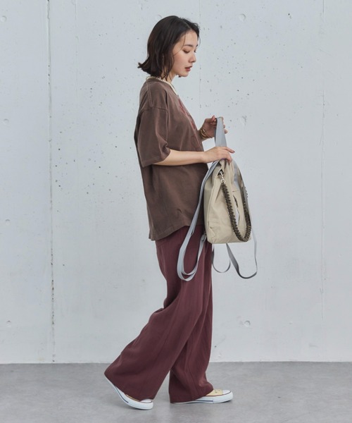 Doux archives（ドゥアルシーヴ）の「ナイロン3WAYスクエアトート（トートバッグ・レディース・グレー/ブラック・FREE）」の12枚目の写真