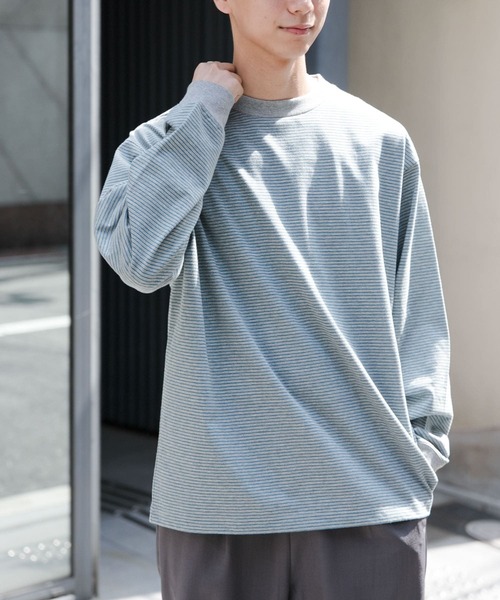 FORK&SPOON（フォークアンドスプーン）の「FORK&SPOON　プレーティングボーダーロングスリーブTシャツ（Tシャツ/カットソー・メンズ・ブラック系その他/グレー系その他/ホワイト系その他・4/5）」の12枚目の写真