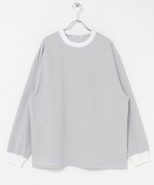 FORK&SPOON（フォークアンドスプーン）の「FORK&SPOON　プレーティングボーダーロングスリーブTシャツ（Tシャツ/カットソー・メンズ・ブラック系その他/グレー系その他/ホワイト系その他・4/5）」の20枚目の写真