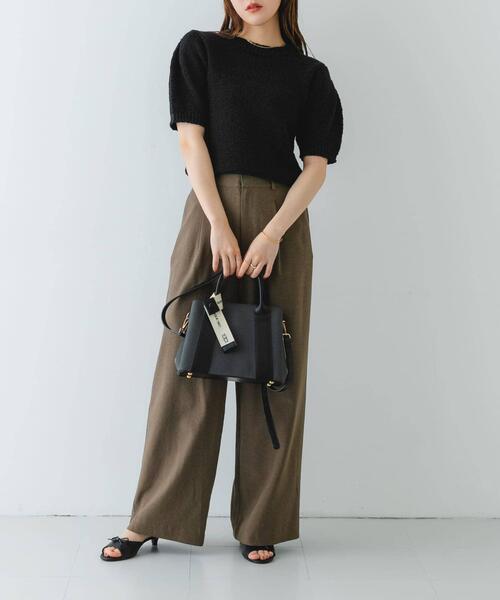 RODE SKO（ロデスコ）の「ロゴリボン付2WAYハンドバッグ（ハンドバッグ・レディース・ブラック/オフホワイト/ベージュ・ONE）」の7枚目の写真