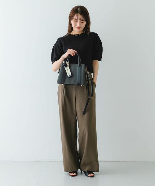 RODE SKO（ロデスコ）の「ロゴリボン付2WAYハンドバッグ（ハンドバッグ・レディース・ブラック/オフホワイト/ベージュ・ONE）」の8枚目の写真