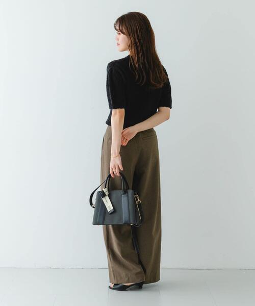 RODE SKO（ロデスコ）の「ロゴリボン付2WAYハンドバッグ（ハンドバッグ・レディース・ブラック/オフホワイト/ベージュ・ONE）」の9枚目の写真