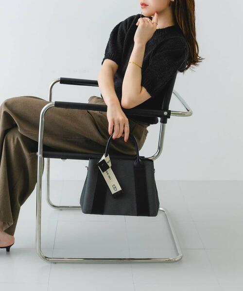 RODE SKO（ロデスコ）の「ロゴリボン付2WAYハンドバッグ（ハンドバッグ・レディース・ブラック/オフホワイト/ベージュ・ONE）」の10枚目の写真