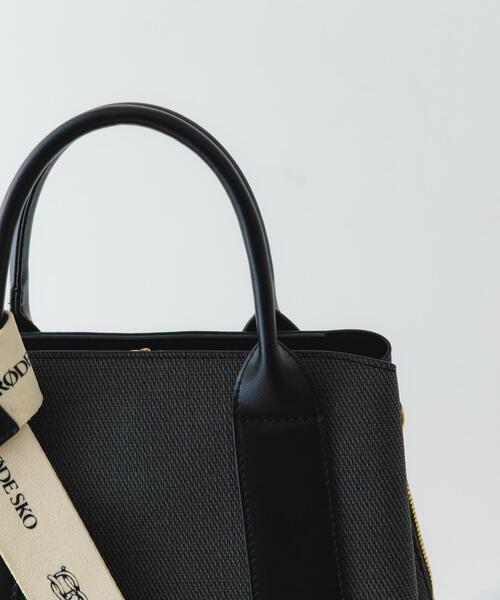 RODE SKO（ロデスコ）の「ロゴリボン付2WAYハンドバッグ（ハンドバッグ・レディース・ブラック/オフホワイト/ベージュ・ONE）」の12枚目の写真