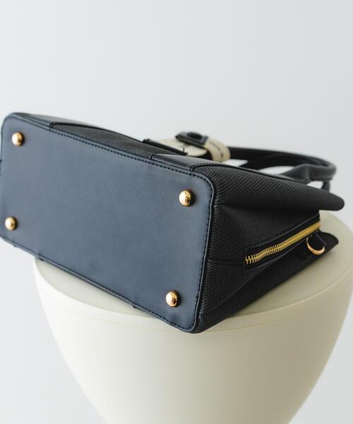 RODE SKO（ロデスコ）の「ロゴリボン付2WAYハンドバッグ（ハンドバッグ・レディース・ブラック/オフホワイト/ベージュ・ONE）」の14枚目の写真