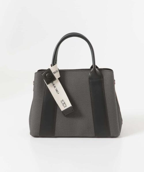 RODE SKO（ロデスコ）の「ロゴリボン付2WAYハンドバッグ（ハンドバッグ・レディース・ブラック/オフホワイト/ベージュ・ONE）」の16枚目の写真