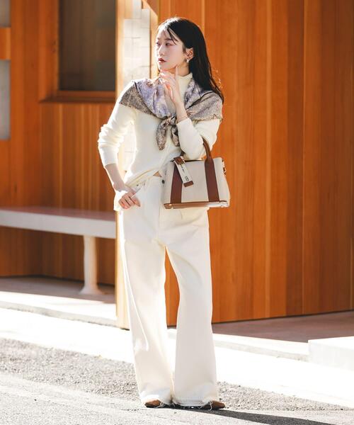 RODE SKO（ロデスコ）の「ロゴリボン付2WAYハンドバッグ（ハンドバッグ・レディース・ブラック/オフホワイト/ベージュ・ONE）」の21枚目の写真