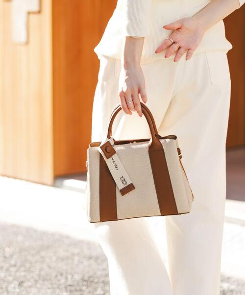 RODE SKO（ロデスコ）の「ロゴリボン付2WAYハンドバッグ（ハンドバッグ・レディース・ブラック/オフホワイト/ベージュ・ONE）」の22枚目の写真