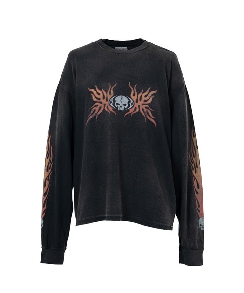 【新品未使用】 KAMIYA カミヤ ロンT カミヤ KAMIYA KAMIYA logo Distressed L/S Pocket Tee （White
