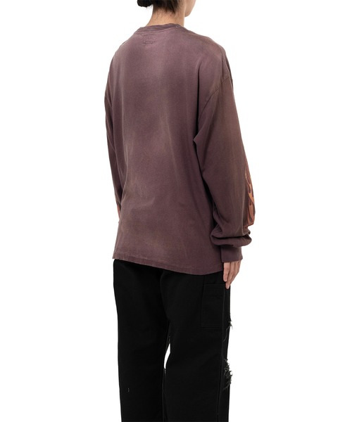 KAMIYA（カミヤ）の「"Skull Flame" Distressed L/S T-shirt（Tシャツ/カットソー・メンズ・ブラック/ホワイト/ブラウン・M/L/S）」の21枚目の写真