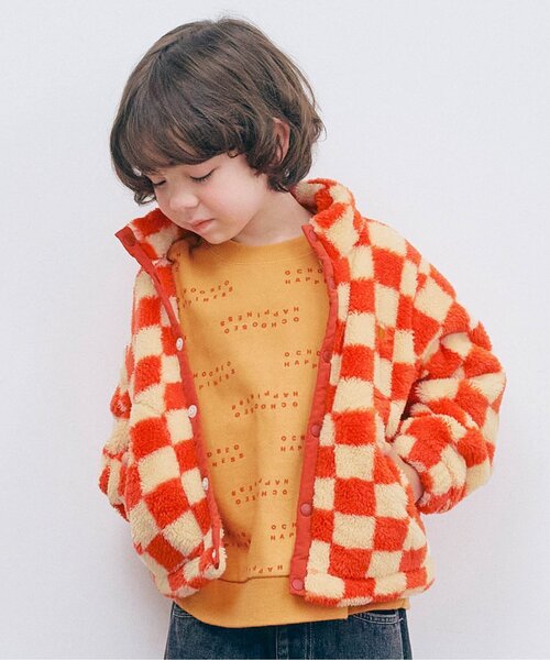 p.premier(ピードットプルミエ)の「【ジュニア対応】ファーフリースブルゾン(ブルゾン・キッズ・ブラック/レッド/ブルー/グリーン/アイボリー/ラベンダー・90/100/110/120/80/130/140)」の6枚目の写真