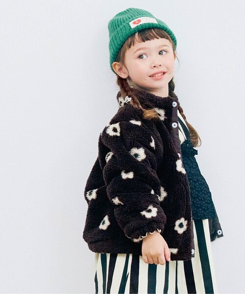 p.premier(ピードットプルミエ)の「【ジュニア対応】ファーフリースブルゾン(ブルゾン・キッズ・ブラック/レッド/ブルー/グリーン/アイボリー/ラベンダー・90/100/110/120/80/130/140)」の3枚目の写真