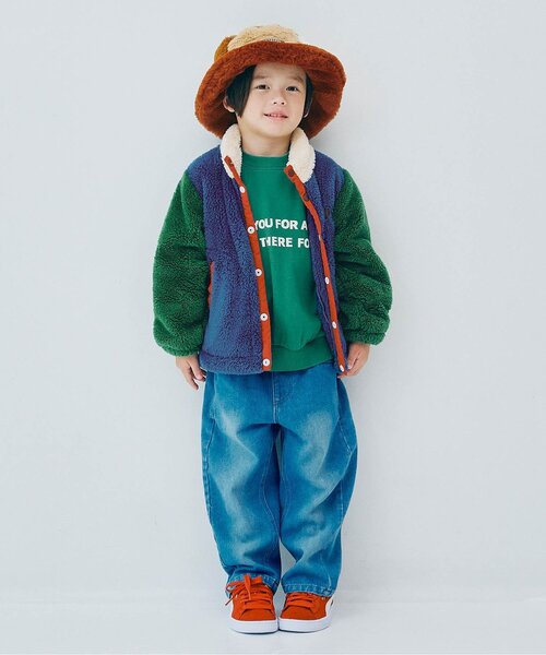 p.premier(ピードットプルミエ)の「【ジュニア対応】ファーフリースブルゾン(ブルゾン・キッズ・ブラック/レッド/ブルー/グリーン/アイボリー/ラベンダー・90/100/110/120/80/130/140)」の9枚目の写真