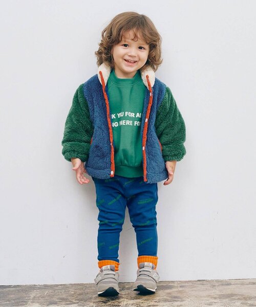 p.premier(ピードットプルミエ)の「【ジュニア対応】ファーフリースブルゾン(ブルゾン・キッズ・ブラック/レッド/ブルー/グリーン/アイボリー/ラベンダー・90/100/110/120/80/130/140)」の11枚目の写真