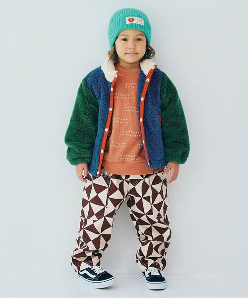 p.premier(ピードットプルミエ)の「【ジュニア対応】ファーフリースブルゾン(ブルゾン・キッズ・ブラック/レッド/ブルー/グリーン/アイボリー/ラベンダー・90/100/110/120/80/130/140)」の12枚目の写真