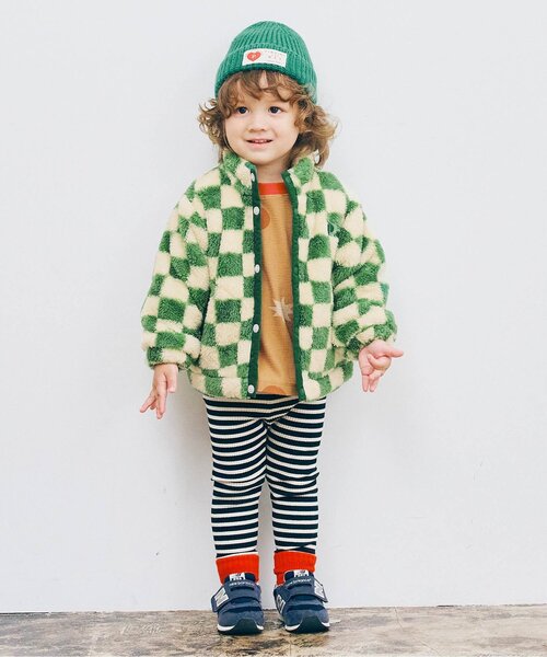 p.premier(ピードットプルミエ)の「【ジュニア対応】ファーフリースブルゾン(ブルゾン・キッズ・ブラック/レッド/ブルー/グリーン/アイボリー/ラベンダー・90/100/110/120/80/130/140)」の13枚目の写真