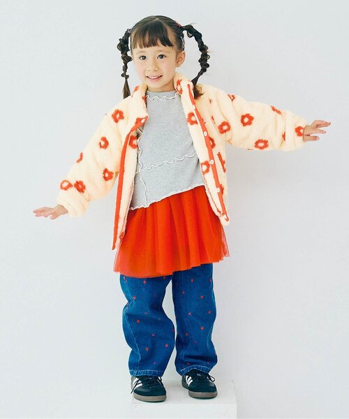 p.premier(ピードットプルミエ)の「【ジュニア対応】ファーフリースブルゾン(ブルゾン・キッズ・ブラック/レッド/ブルー/グリーン/アイボリー/ラベンダー・90/100/110/120/80/130/140)」の15枚目の写真