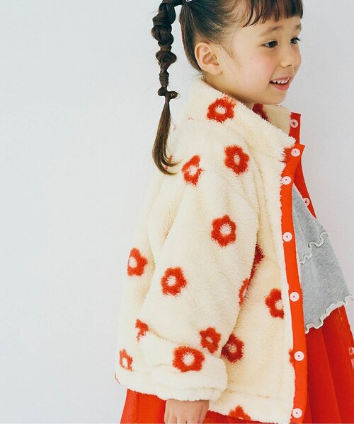 p.premier(ピードットプルミエ)の「【ジュニア対応】ファーフリースブルゾン(ブルゾン・キッズ・ブラック/レッド/ブルー/グリーン/アイボリー/ラベンダー・90/100/110/120/80/130/140)」の16枚目の写真