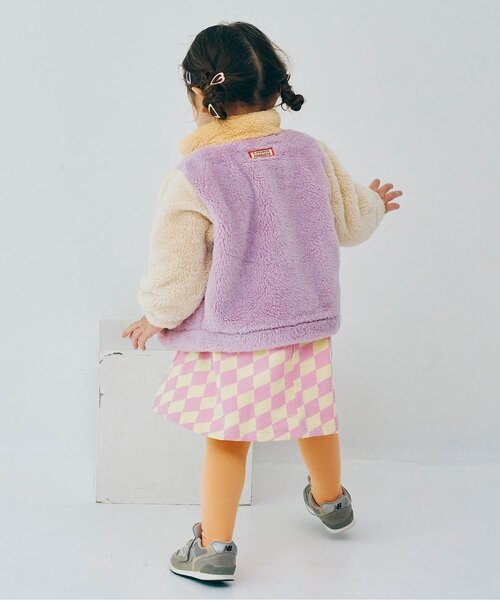 p.premier(ピードットプルミエ)の「【ジュニア対応】ファーフリースブルゾン(ブルゾン・キッズ・ブラック/レッド/ブルー/グリーン/アイボリー/ラベンダー・90/100/110/120/80/130/140)」の20枚目の写真