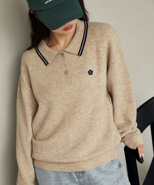 セール】MARY QUANT × PUBLUX/マリークワント 襟ライン ワンポイント