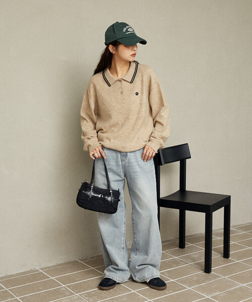 セール】MARY QUANT × PUBLUX/マリークワント 襟ライン ワンポイント