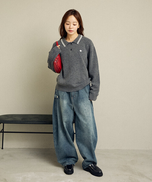 セール】MARY QUANT × PUBLUX/マリークワント 襟ライン ワンポイント