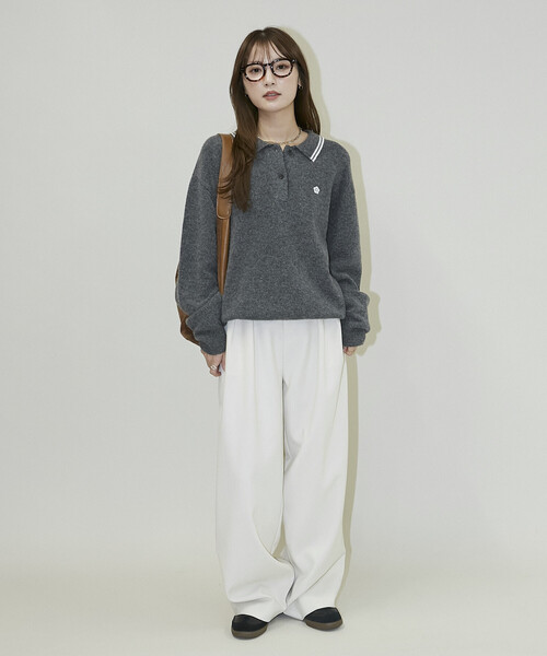 セール】MARY QUANT × PUBLUX/マリークワント 襟ライン ワンポイント