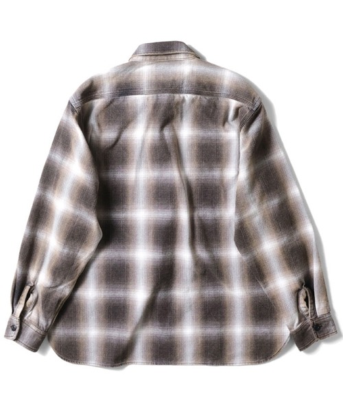 vintage ビンテージ black&brown オンブレチェックシャツ 1960's 