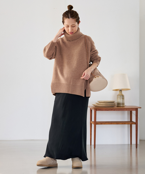 ≪WEB先行追加≫AQUA タートルプルオーバー（ニット/セーター