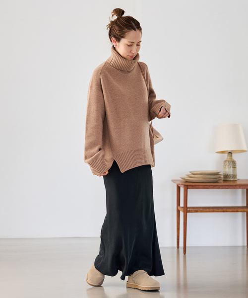 ≪WEB先行追加≫AQUA タートルプルオーバー（ニット/セーター