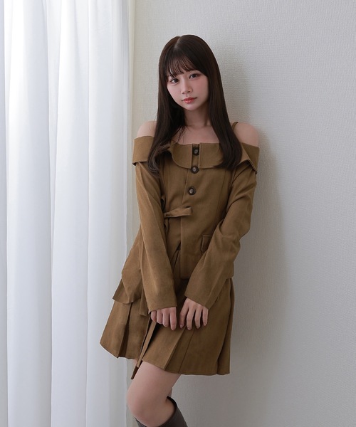 M DOLLY(エムドリー)の「ribbon graziosa setup / リボングラツィオーザセットアップ(セットアップ・レディース・ブラック/ベージュ・S/M)」の9枚目の写真