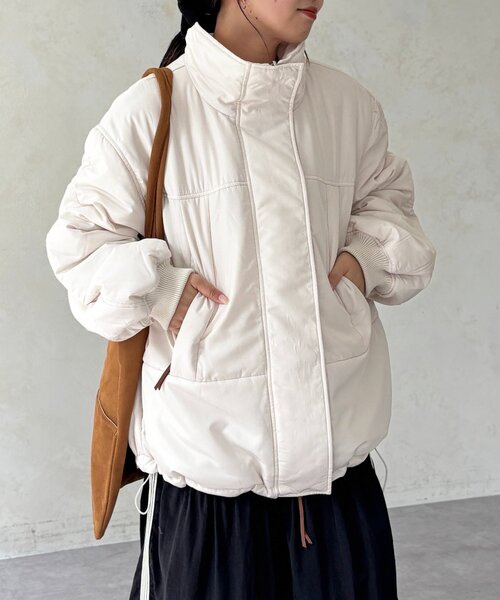 CPCM(シーピーシーエム)の「リバーシブルモンスタージャケット(ブルゾン・レディース・アイボリー/ブラック/カーキ・FREE)」の7枚目の写真