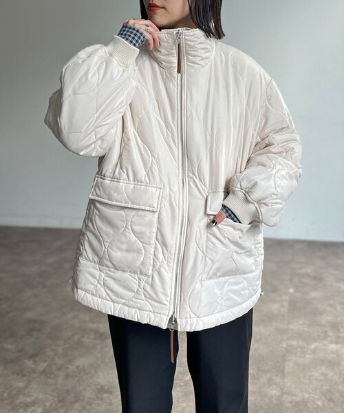 CPCM(シーピーシーエム)の「リバーシブルモンスタージャケット(ブルゾン・レディース・アイボリー/ブラック/カーキ・FREE)」の12枚目の写真