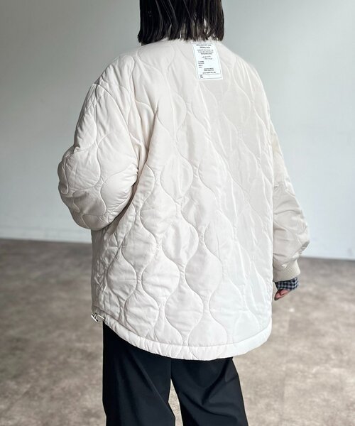 CPCM(シーピーシーエム)の「リバーシブルモンスタージャケット(ブルゾン・レディース・アイボリー/ブラック/カーキ・FREE)」の14枚目の写真