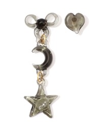 LEVENS JEWELS TWIST HOOP CLEAR ピアス（ピアス（両耳用