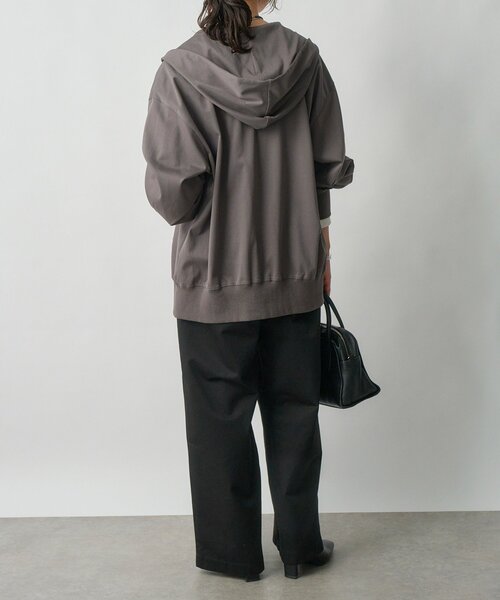RIVE DROITE（リヴドロワ）の「【MYSELFbyRD/マイセルフバイリヴドロワ】HOODIE（パーカー・レディース・ブラック/チャコールグレー・FREE）」の12枚目の写真