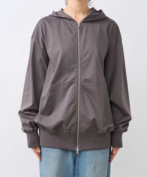 RIVE DROITE（リヴドロワ）の「【MYSELFbyRD/マイセルフバイリヴドロワ】HOODIE（パーカー・レディース・ブラック/チャコールグレー・FREE）」の4枚目の写真