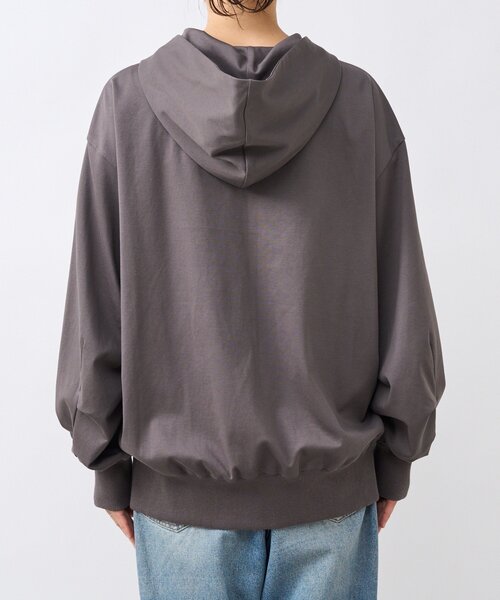 RIVE DROITE（リヴドロワ）の「【MYSELFbyRD/マイセルフバイリヴドロワ】HOODIE（パーカー・レディース・ブラック/チャコールグレー・FREE）」の6枚目の写真
