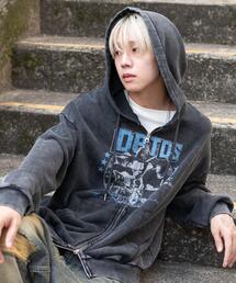 WEGO | WEGO/【25年秋冬新作】パウダーブリーチグラフィックZIPパーカー(パーカー)